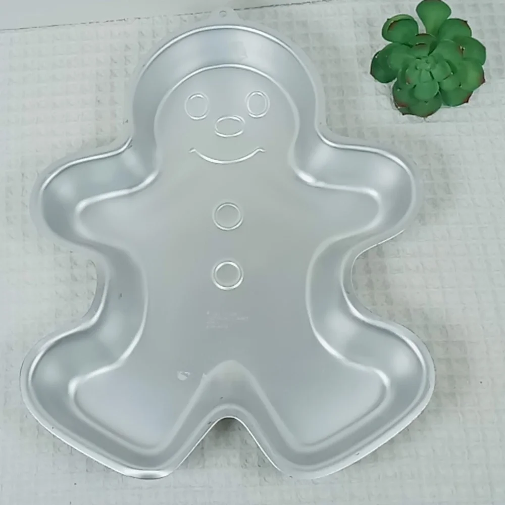 Vintage 1985 Wilton Gingerbread Boy Cake Mold/Pan With Recipes NWOT